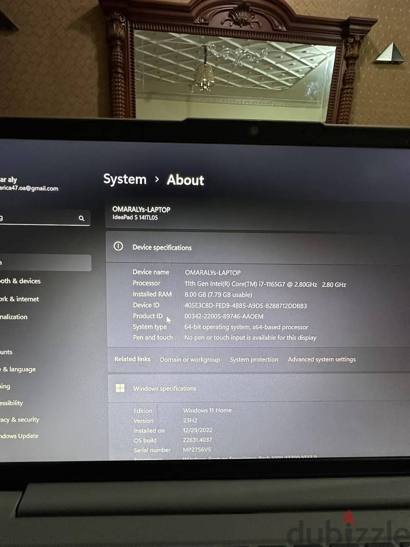 لابتوب لينوفو 6