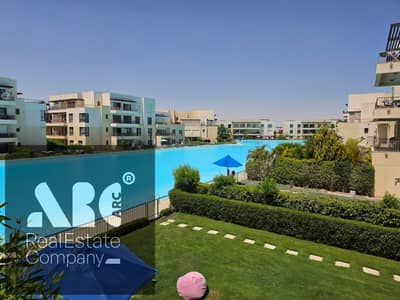 Chalet for sale in Marassi Blanca North Coast, three rooms, three bathrooms and another nanyroom + private bathroom, direct on the lagoon - Marassi northcoast