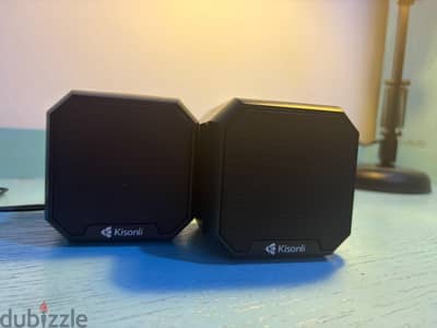 Kisonli 2.0 PC Speakers – Used – Fully Working