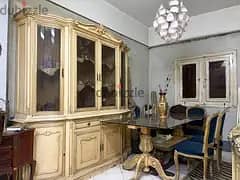غرفة سفرة ٨ كراسي زجاج فاميه