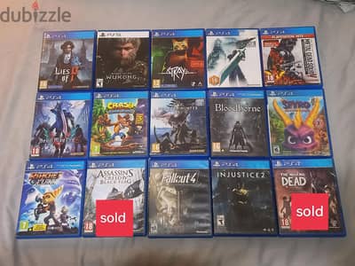 ألعاب ps4, ps5 للبيع