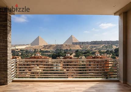 استثمار يومي بالدولار في فيو علي الاهرامات استديو للبيع في كومبوند فيو المتحف المصري استثمار يومي 150 دولار