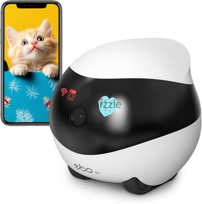 Enabot EBO SE Pet Robotic Camera with Wheels, 1080P Indoor Surveillanc