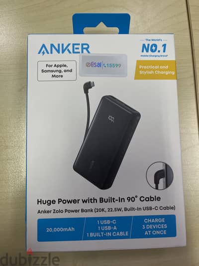 New Anker Zolo PowerBank 20K 22.5W