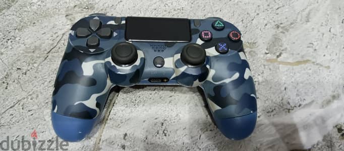 ذراع بلايستيشن 4 مموه أزرق هاي كوبي كسر زيرو (Blue Camo)
