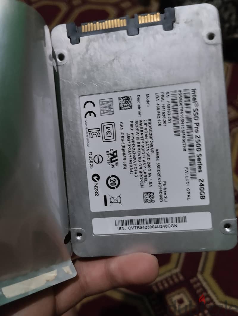 240gb SSD from intel 2