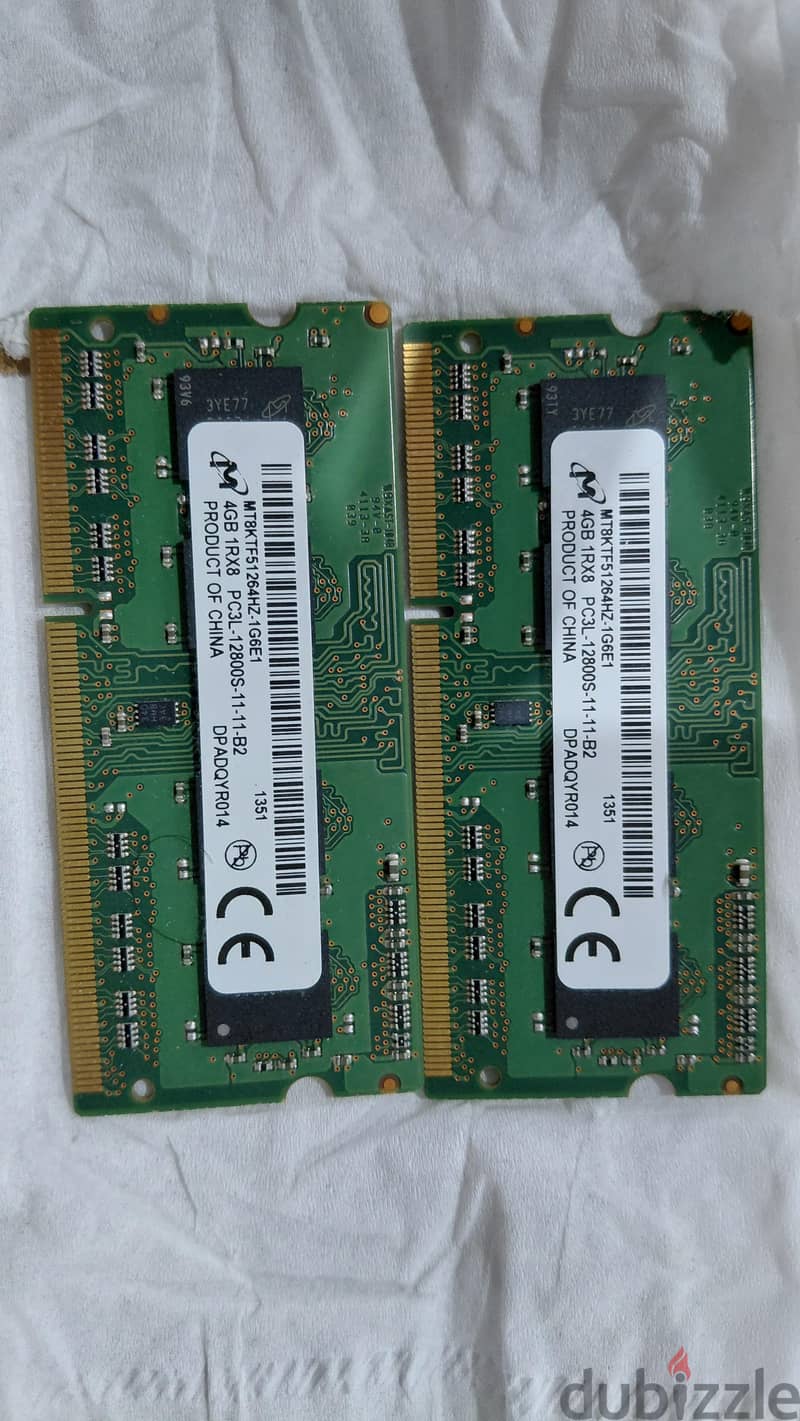 4 gb ram memory x 2 1