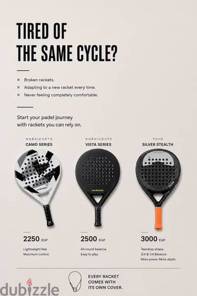 Padel rackets