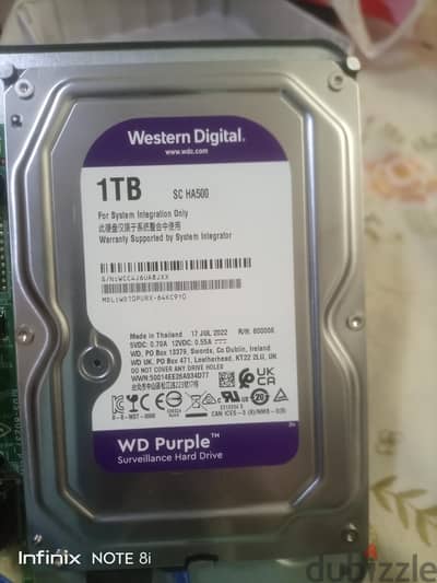 هارد ديسك 1 تيرا (بربل) WD Purple 1TB