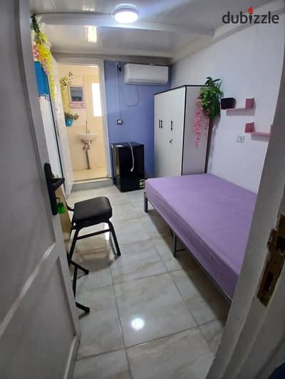 Studio furnished room for rent on Al-Teseen Main Street directly
