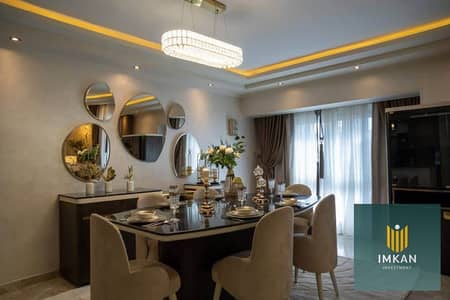 Apartment for sale in the Latin District, Alamein (North Coast). North-facing, two-bedroom unit with high-end (super-lux) finishing, ready for immedia