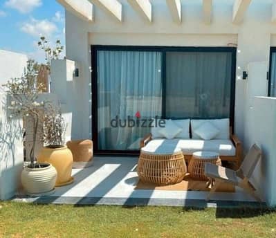 For sale, first-row villa with Sea View and on the lagoon by the sea in Sea Shore, fully finished with air conditioning in Ras El Hikma near cities and marinas.