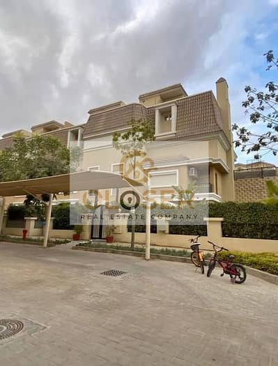 For sale Corner S Villa with the best layout DP 450,000K lagoon view in Sarai Compound next to Madinaty