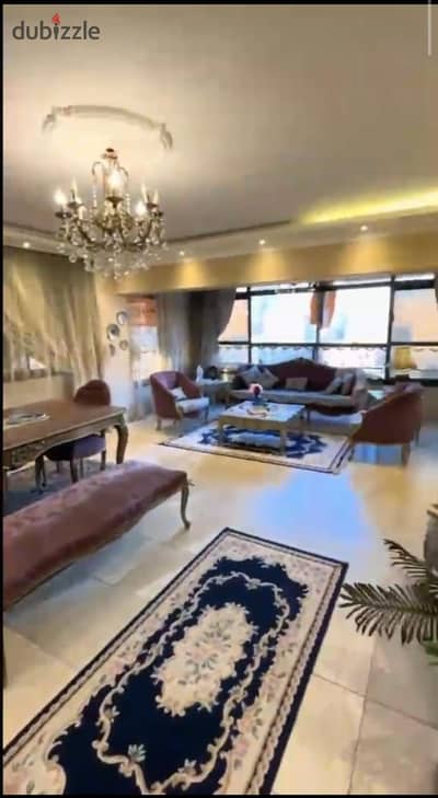 Apartment for sale in Nasr City, Seventh District, Seventh Floor, 200 square meters, 3 bedrooms, 2 bathrooms, reception area with two sections
