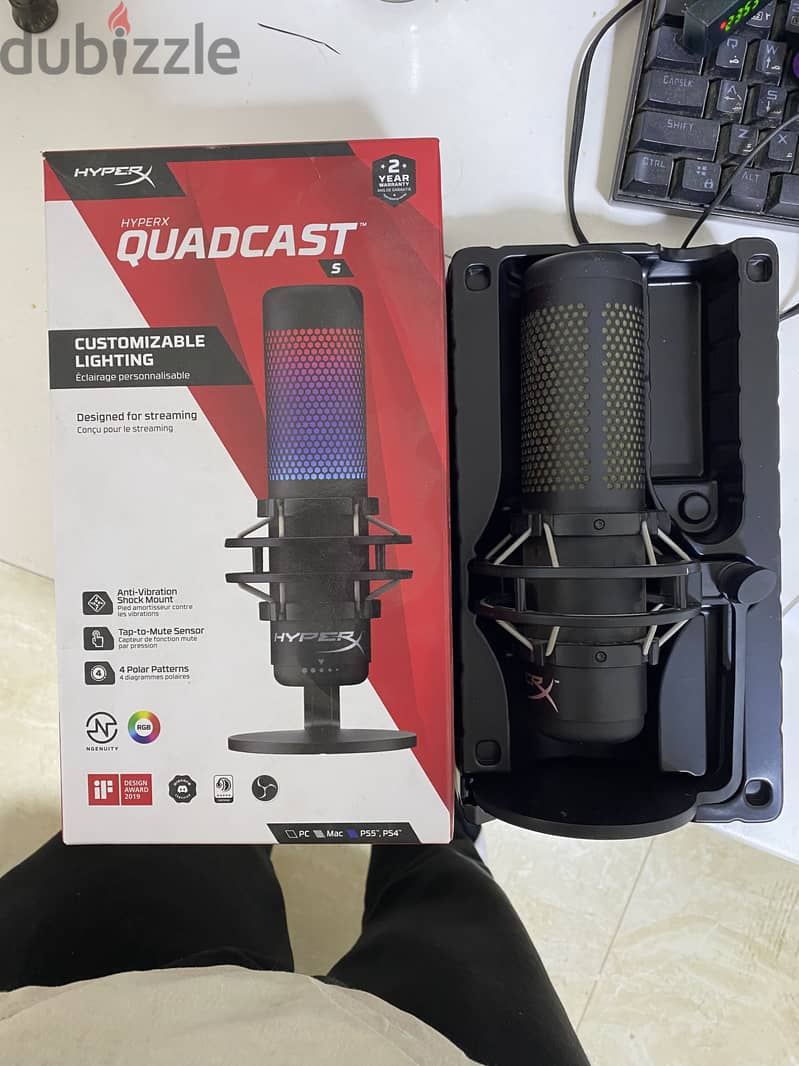 مايك HyperX QuadCast S – USB 1