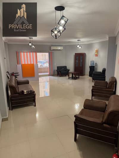 Office apartment for rent in a compound in Maadi with furniture and air conditioning