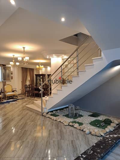 Duplex villa, two floors, 250 m for sale in Al-Obour city, with a balcony on the first floor.