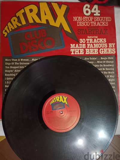 أسطوانة فينيل ديسكو أصلية Startrax Club Disco - Bee Gees Hits Vinyl