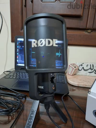 مايك Rode NT USB بحالة ممتازة بقاله 3 سنين استخدام بسيط