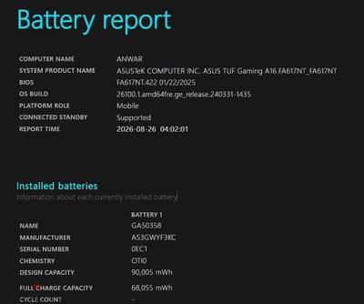 ASUS TUF Gaming A16 Advantage Edition (FA617)