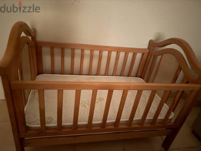 Beechwood Baby Bed with Mattress