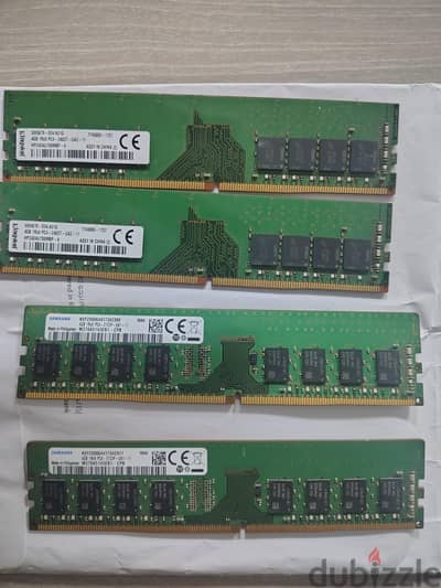 4x ram 4gb ddr4