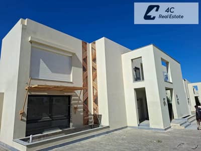Town House for sale 327 m corner resale ready to move with ultra super lux finishing double lagoon view in Playa Sidi Abdel Rahman North Coast