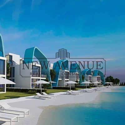 شاليه مستقل متشطب كامل للبيع في فوكا باي الساحل الشمالى  Fouka Bay North Coast  فى موقع متميز فيو مباشرة على الاجون بحري جاهزة على الاستلام الفوري