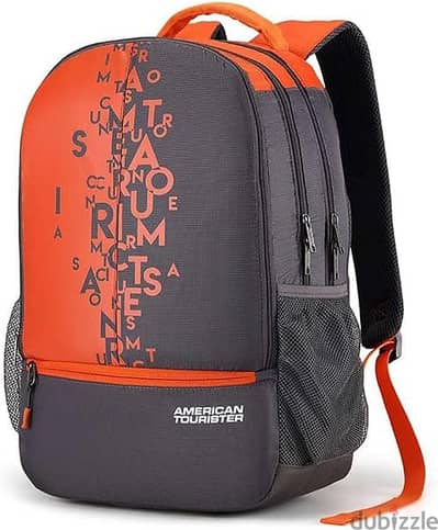 شنطة American tourister fizz 02 grey orange 32 x 18 x 50 cm