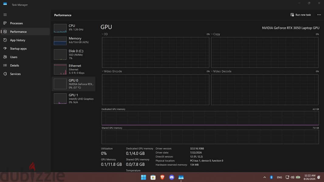 ASUS TUF F15 RTX3050 4