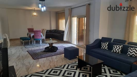 Fully furnished super lux apartment for rent in South Investors 1, directly facing a garden, near South 90th Street and Mohamed bin Zayed Axis in New Cairo!