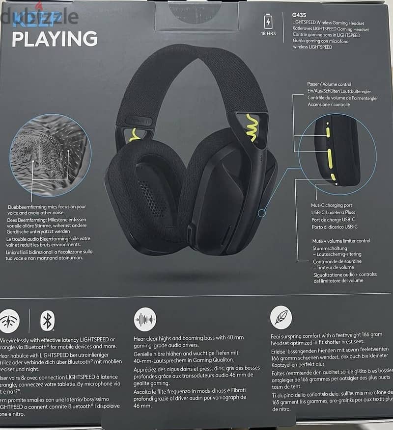 Logitech G435 LIGHTSPEED Headset 1