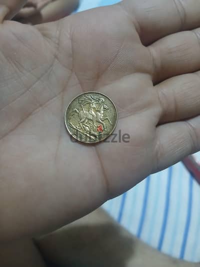 جنيه ذهب إنجليزي تاريخي (جورج والتنين) إصدار 1878 نادِر للبيع 