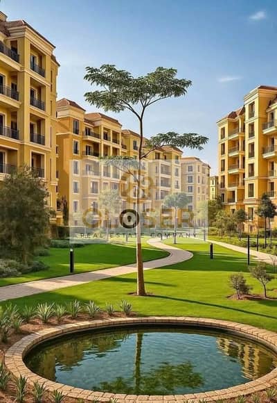 اقرب استلام دلوقتي تقدر تمتلك دوبلكس بحديقه خاصه 221م فيو بأنورامي ع Greenery بكمبوند سراي قسط ع12سنه
