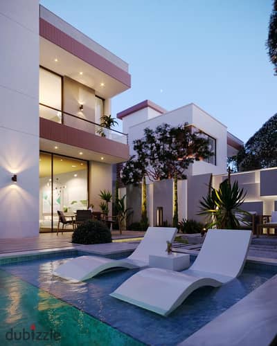 للبيع بالتقسيط SKY VILLA بمقدم10% في موقع استراتيجي في المرحله الاولي من الحزام الاخضر في زايد الجديده