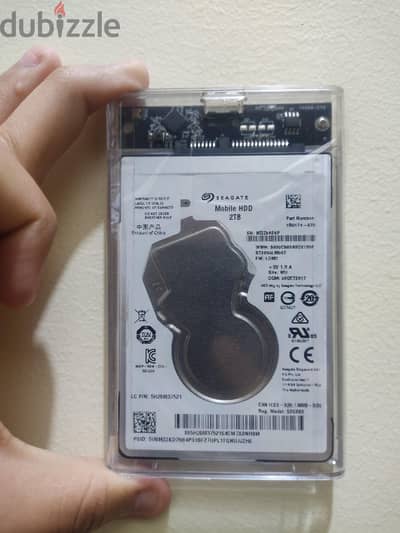 هارد لاب 2 تيرا Seagate Slim كسر زيرو - هيلث 100%