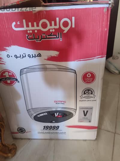 سخان كهرباء اوليمبيك اليكتريك هيرو تربو ٥٠ لتر في الضمان
