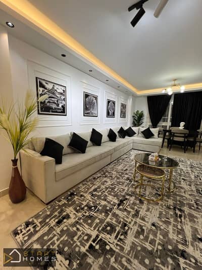 140 sqm furnished 3-bedroom apartment for rent in Madinaty B12, very close to services and facilities