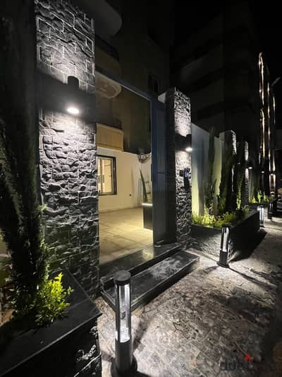 For sale a hotel villa 175 meters ground with a large garden and waterfall in a very special location in the Gardens of the Pyramids steps to the club and the mall