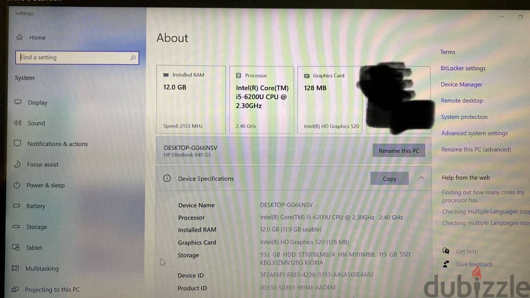 Hp elitebook 840 g3 4