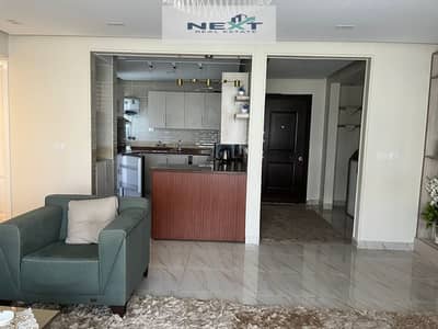 Furnished apartment for rent in Madinaty with a great view and prime location in B15. The apartment is 150 square meters and features 3 bedrooms and 3