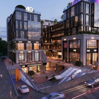 Commercial shop for sale, ground floor, 34 square meters, one minute from Mohamed Naguib Axis, next to Horia Selim Mosque and Life Sport Club, Fifth S