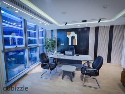 Office for rent—fully finished and air-conditioned—in an operational mall in the MU23 district, located on the main Al-Amal Axis, at an incredible pri