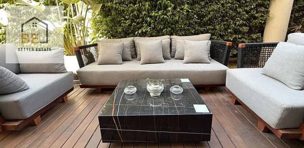 Ground floor apartment with garden for sale in Lake View Residential Compound, Fifth Distric
