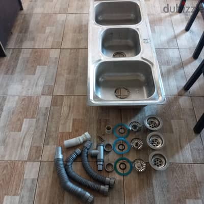 حوض مطبخ 3 عيون