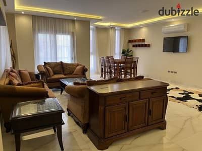 Apartment 160 sqm for rent furnished in Al-Andalus neighborhood, Fifth Settlement, first floor