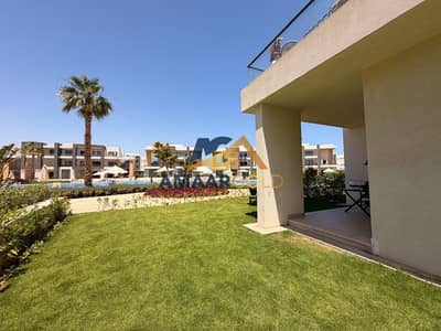 Brand-New Pool-Front Corner Chalet for Sale in Azha al sokhna  Kastra | 115M² + 120M² Garden