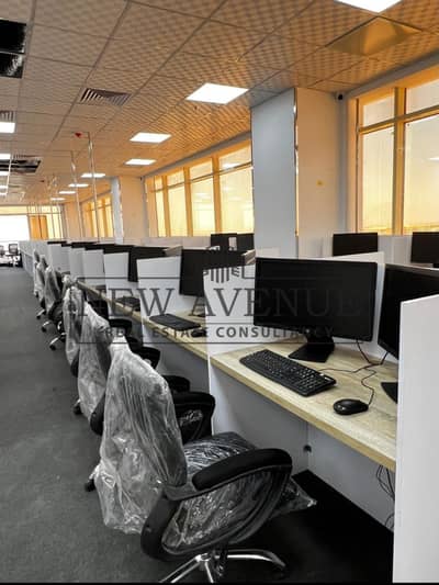 Ready to move office 560 meter strategic location furnished for rent at New Cairo business complex