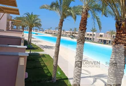 استلام فوري دوبلكس  متشطب بالكامل دايركت علي البحر لاجون فيو للبيع في سي شيل  Playa Ghazala الساحل الشمالي