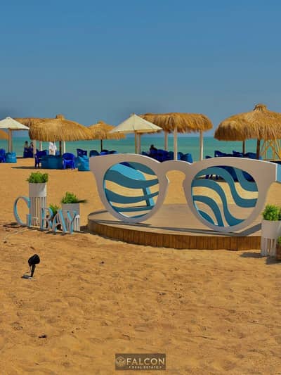 106m² chalet (ready for viewing) for sale at G-Bay, Ain Sokhna, featuring hotel-style finishing and an exceptional location next to Porto Sokhna on Za
